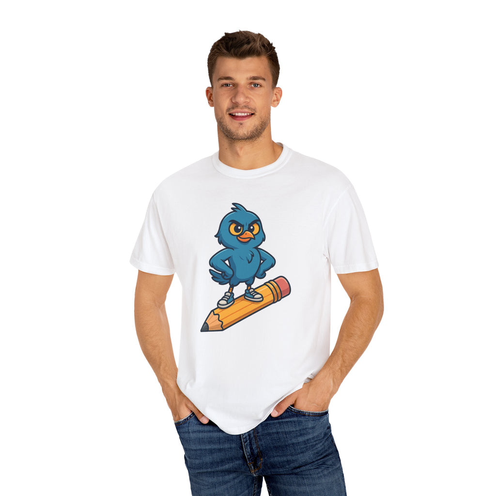 Creative Rebel Cartoon Bird T-Shirt for Creatives