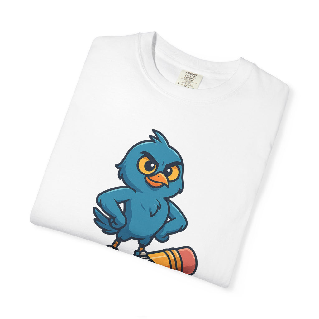 Creative Rebel Cartoon Bird T-Shirt for Creatives