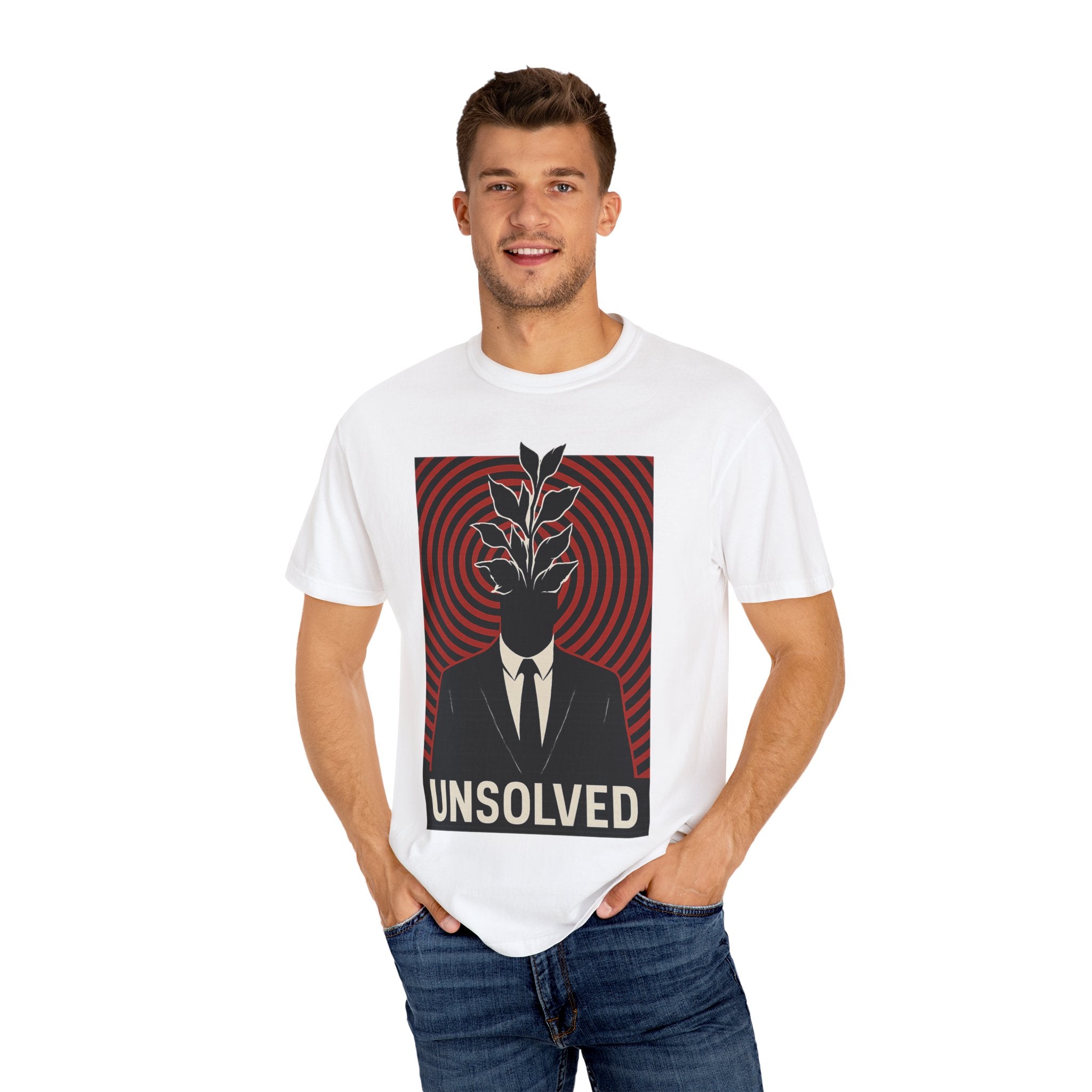 Unsolved Unisex Garment-Dyed T-Shirt