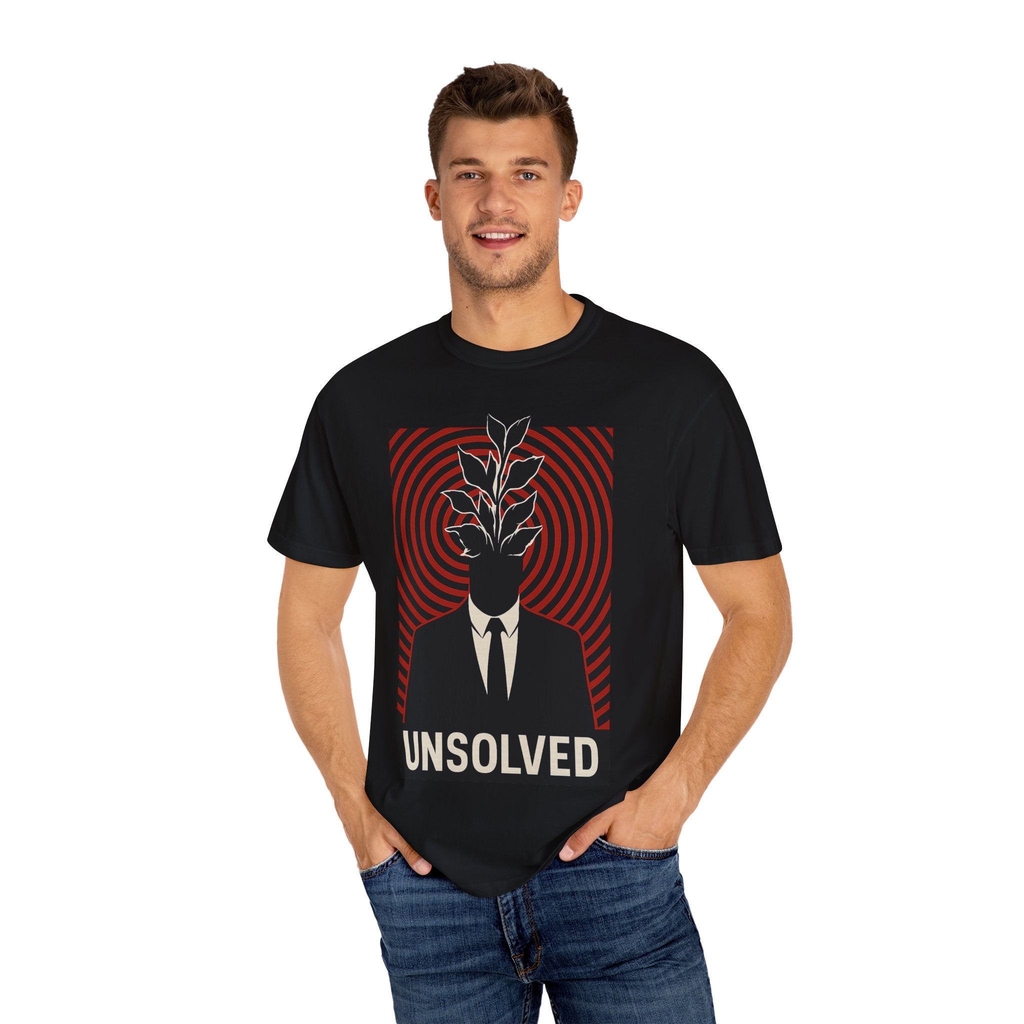 Unsolved Unisex Garment-Dyed T-Shirt